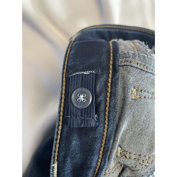Jumping Beans Denim Jeggings Snaps adjustable Waistband Raw Hem Girls SZ 6X New - Picture 10 of 13